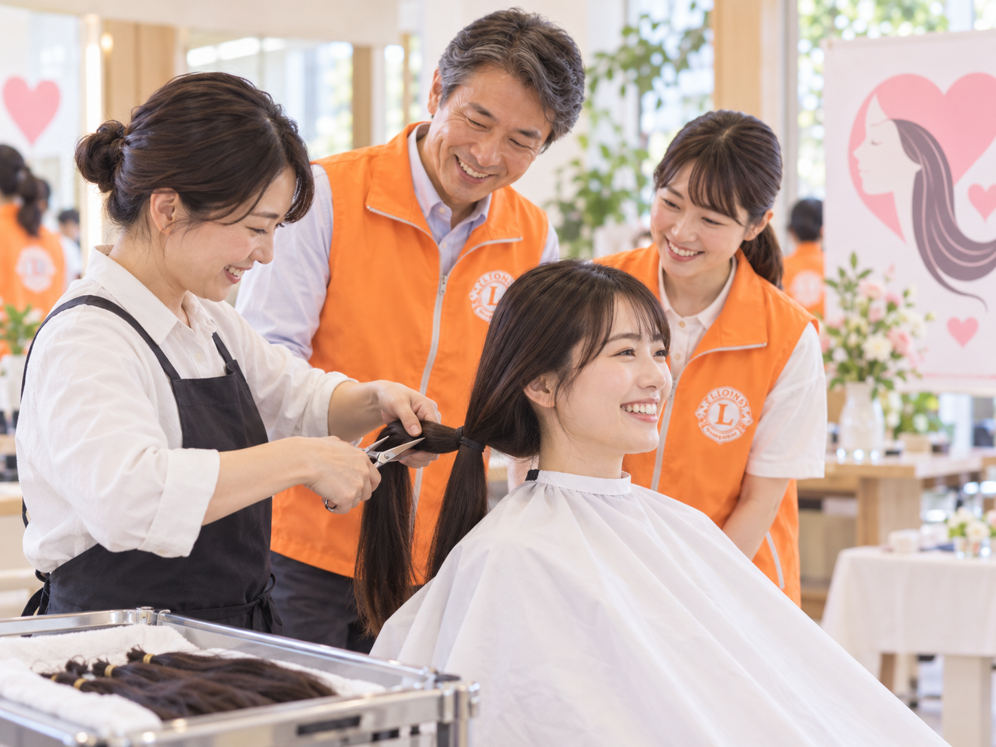 ヘアドネーションのイメージ