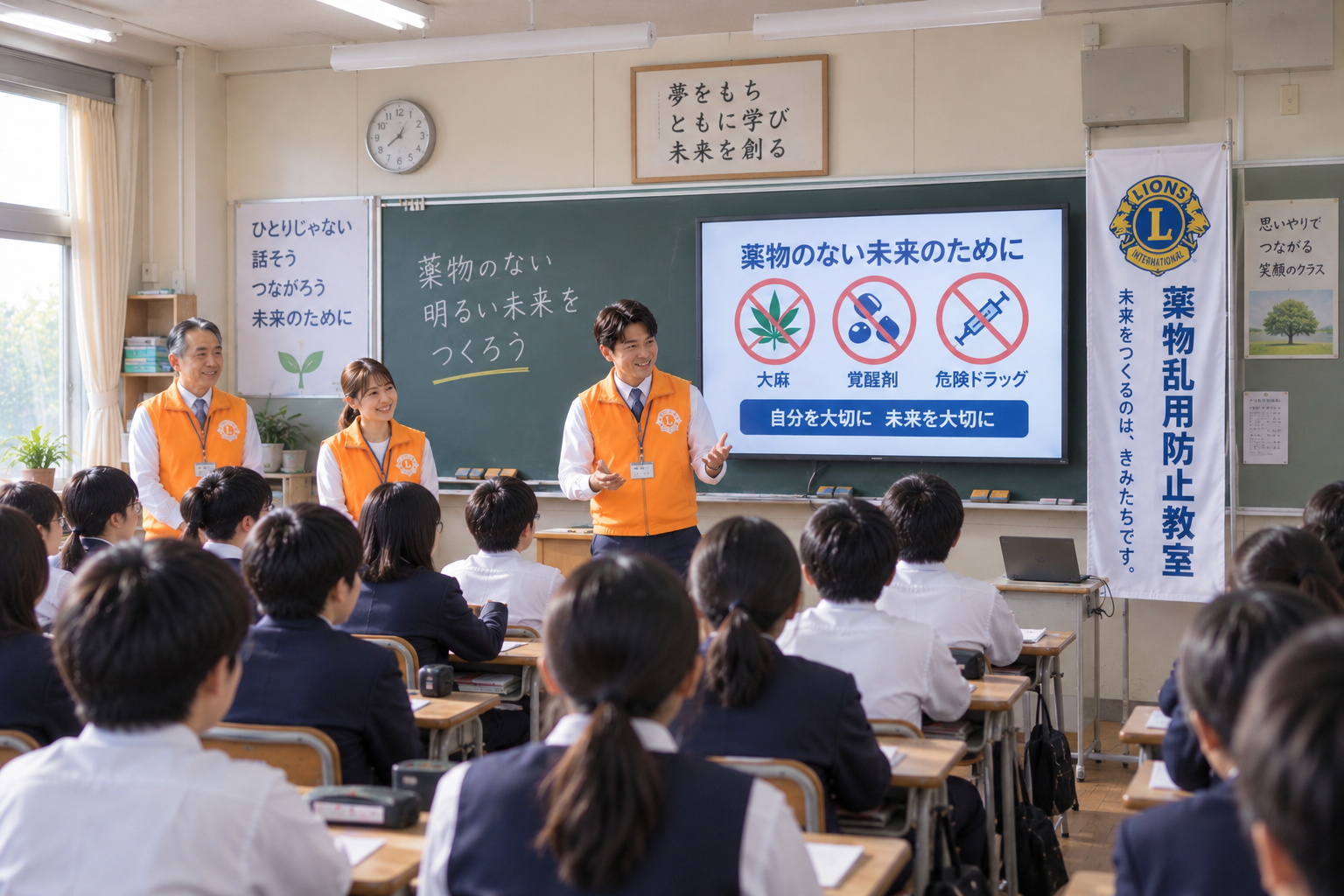 教室での青少年育成・教育活動のイメージ